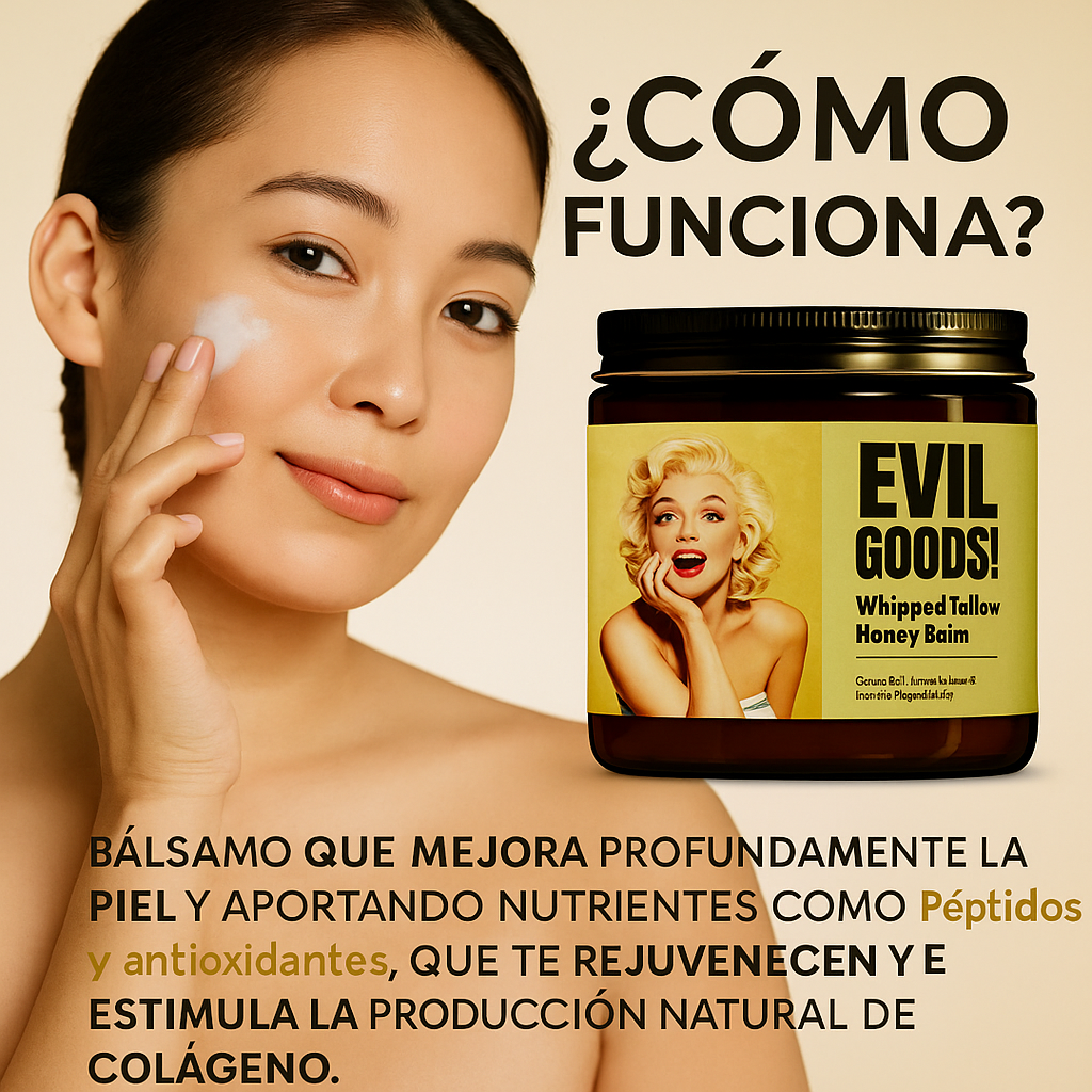 EVIL GOODS® – Bálsamo Natural de Miel & Sebo Batido🇺🇸