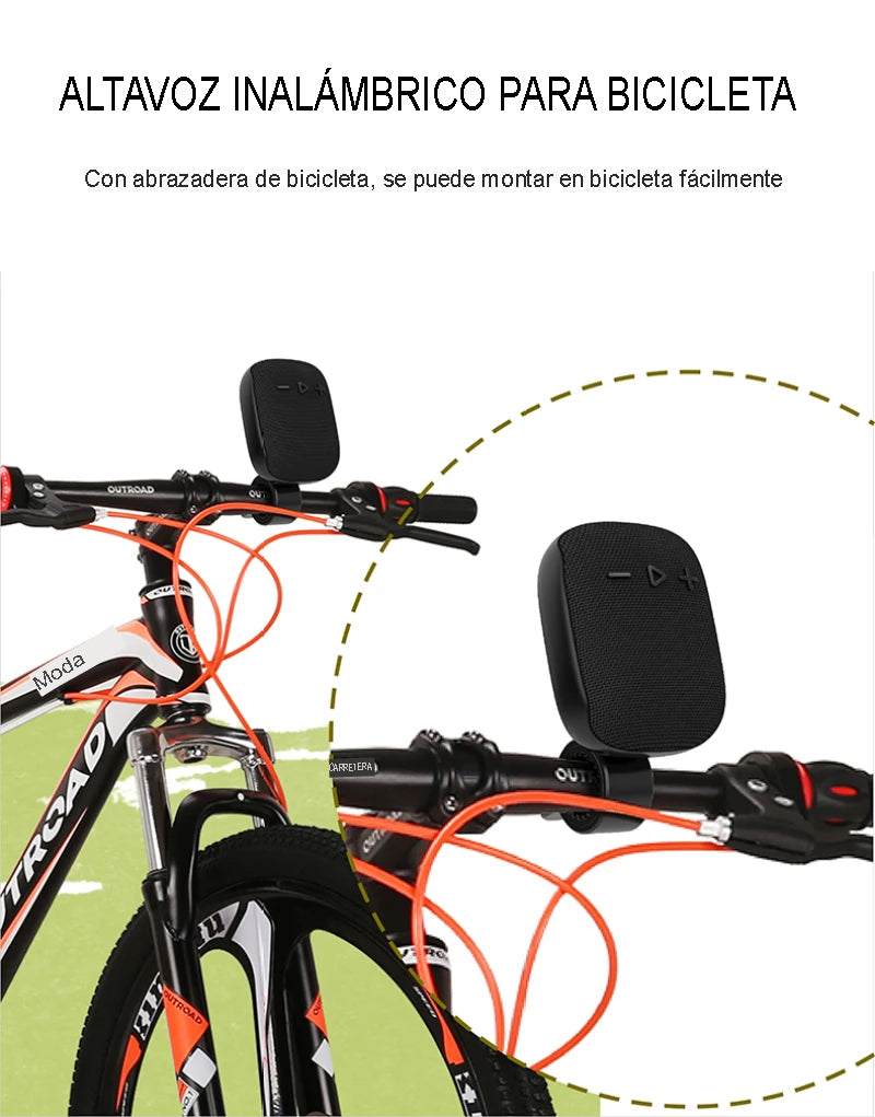 PARLANTE BLUETOOTH PARA MOTO Y BICICLETA