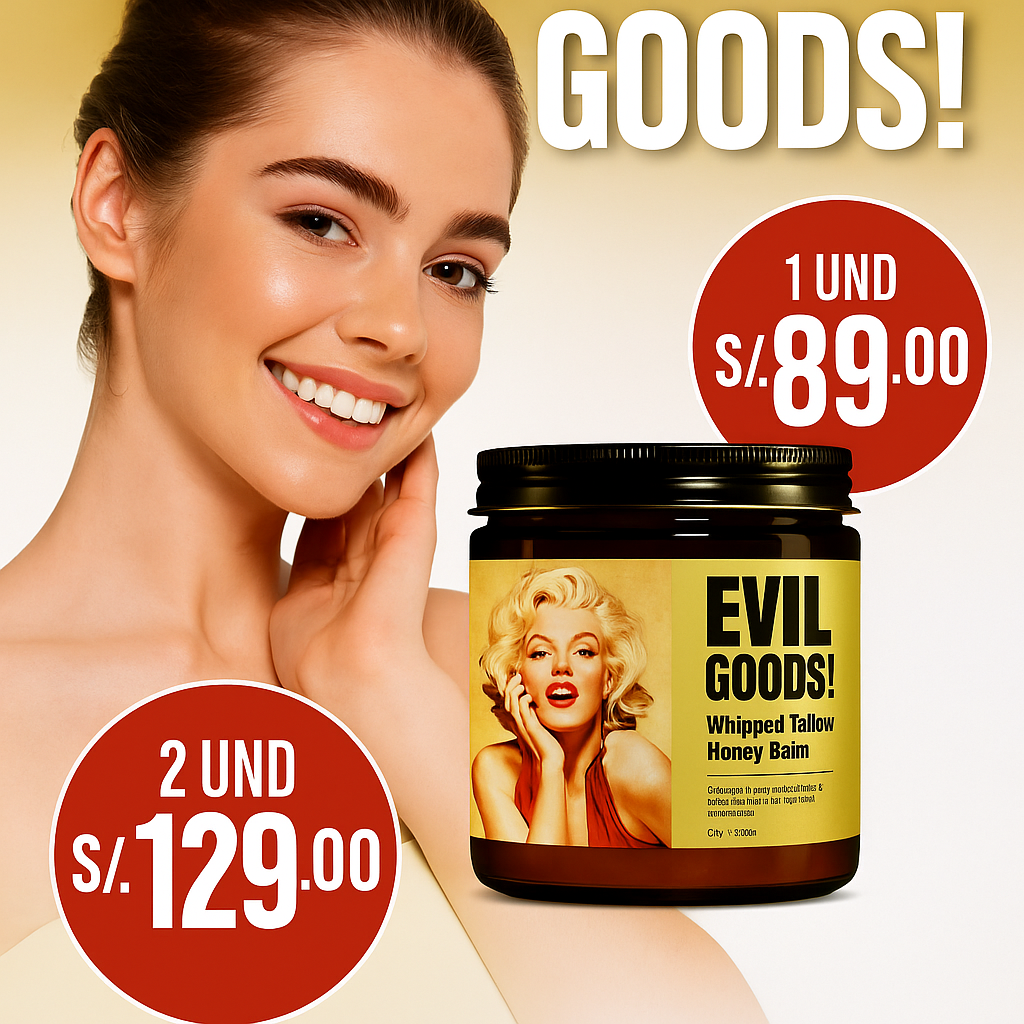 EVIL GOODS® – Bálsamo Natural de Miel & Sebo Batido🇺🇸