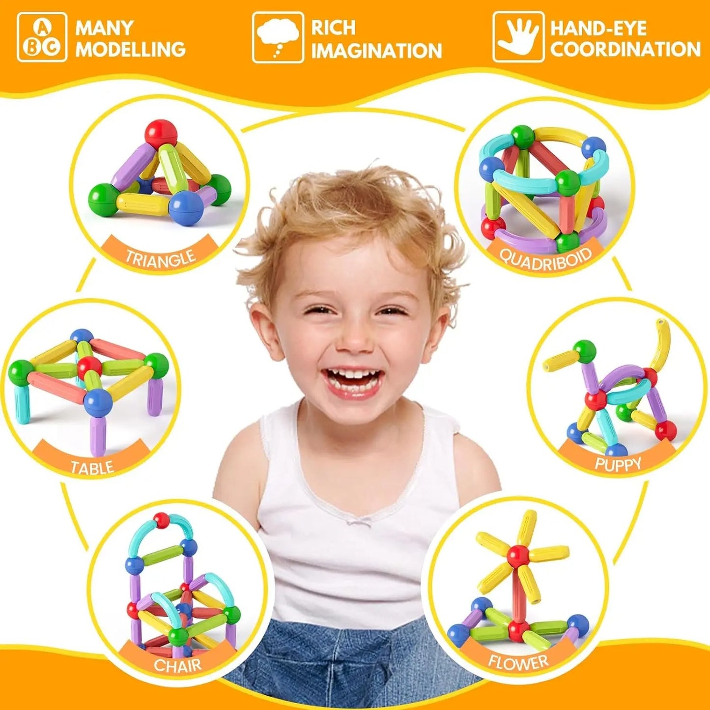 BLOQUES MAGNETICOS - METODO MONTESSORI
