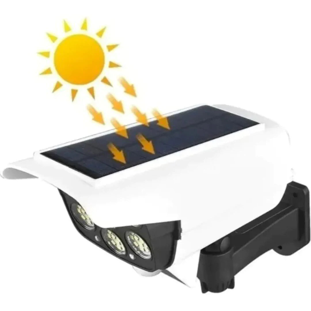 Lampara Led solar tipo cámara