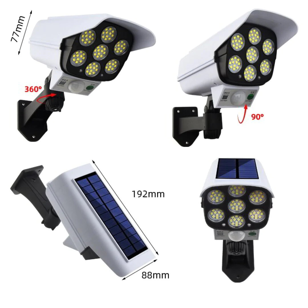 Lampara Led solar tipo cámara