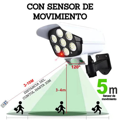 Lampara Led solar tipo cámara