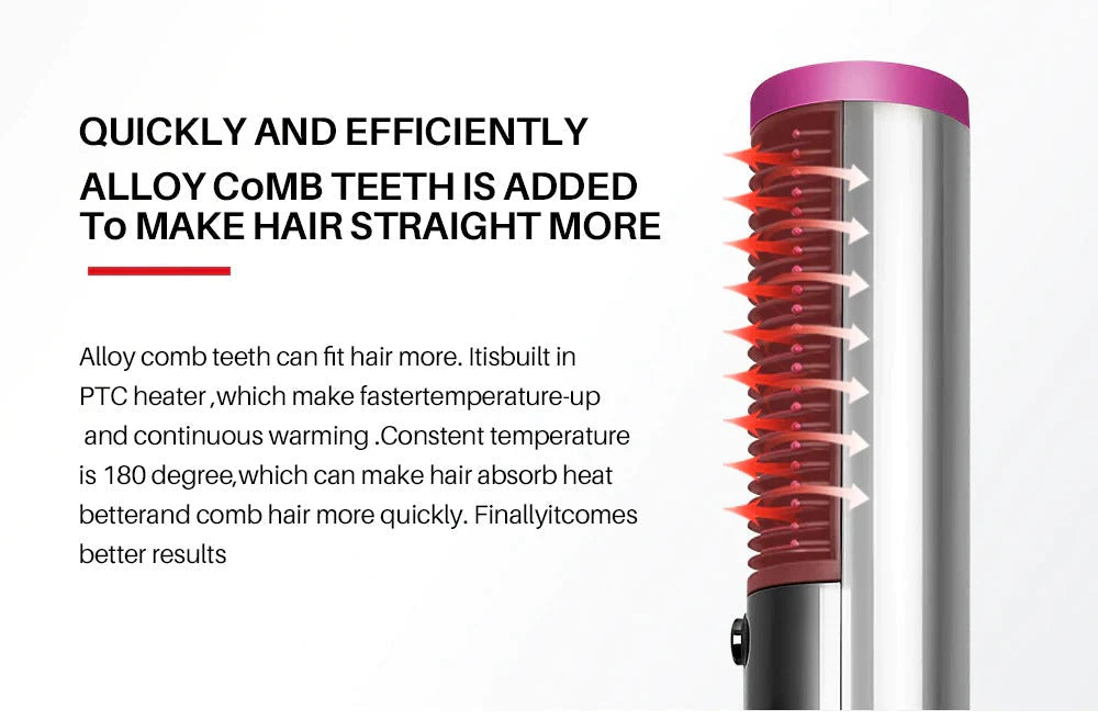 Hair Brush™ - Cepillo 3 en 1 secador, voluminizador, alisador